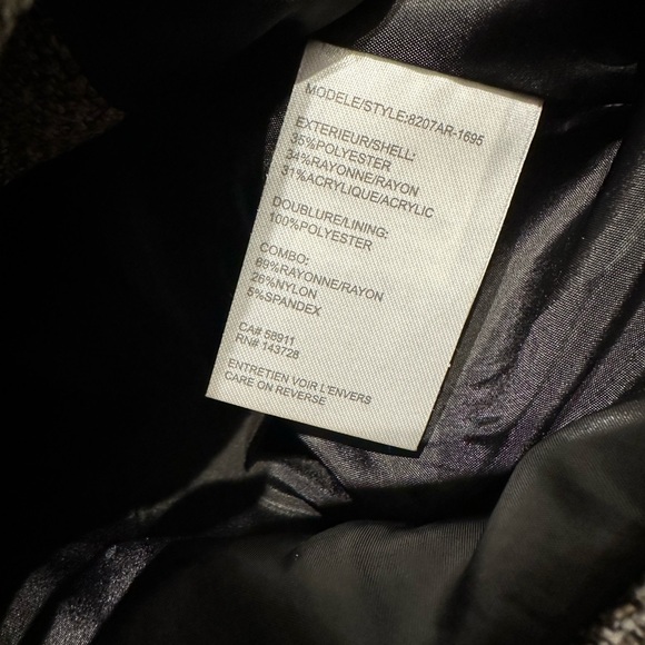 Tribal Brand Tweed Blazer with Black Contrast Panels XS - Picture 5 of 5